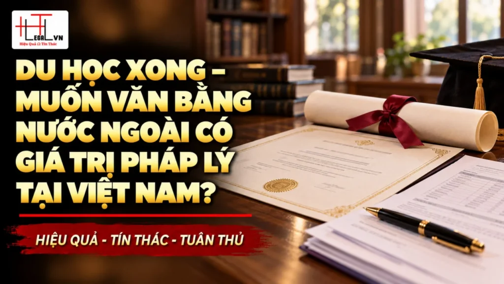 DU HỌC XONG – MUỐN VĂN BẰNG NƯỚC NGOÀI CÓ GIÁ TRỊ PHÁP LÝ TẠI VIỆT NAM?