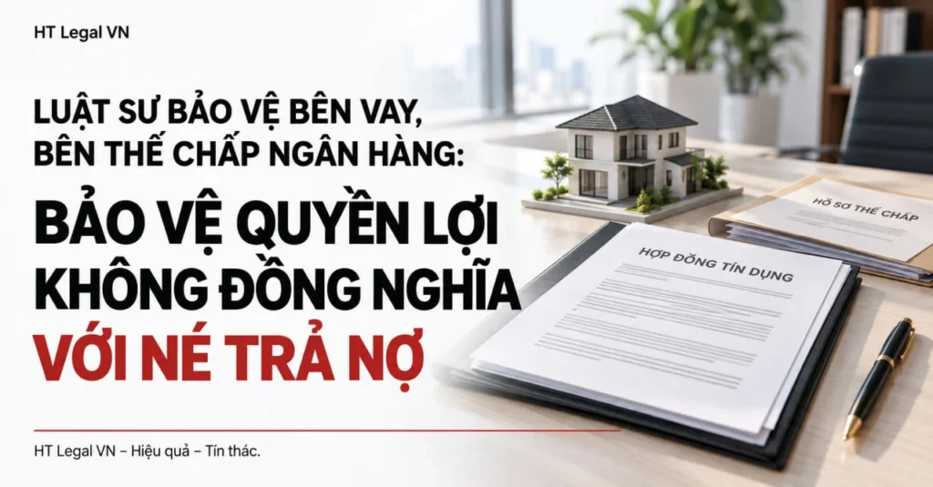 LUẬT SƯ BẢO VỆ BÊN VAY, BÊN THẾ CHẤP NGÂN HÀNG: BẢO VỆ QUYỀN LỢI KHÔNG ĐỒNG NGHĨA VỚI NÉ TRẢ NỢ