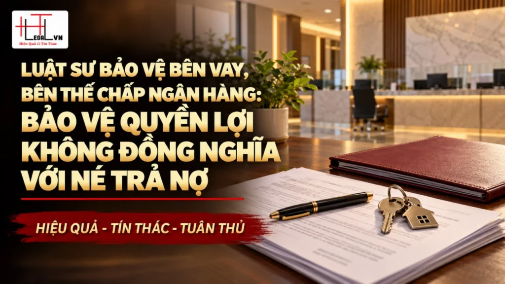 LUẬT SƯ BẢO VỆ BÊN VAY, BÊN THẾ CHẤP NGÂN HÀNG: BẢO VỆ QUYỀN LỢI KHÔNG ĐỒNG NGHĨA VỚI NÉ TRẢ NỢ