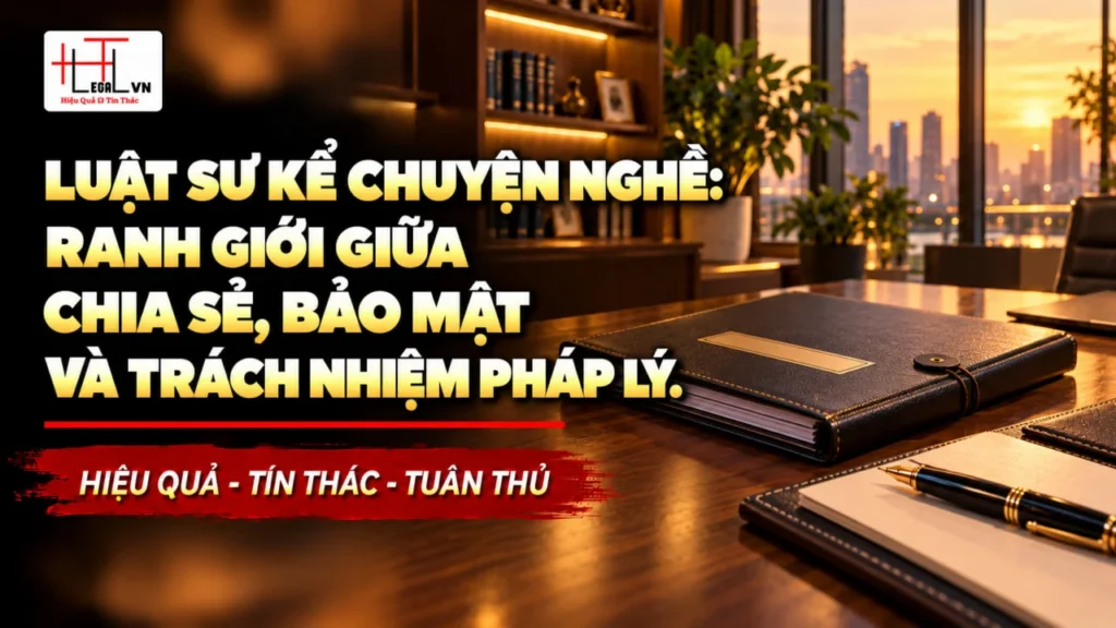LUẬT SƯ KỂ CHUYỆN NGHỀ: RANH GIỚI GIỮA CHIA SẺ, BẢO MẬT VÀ TRÁCH NHIỆM PHÁP LÝ