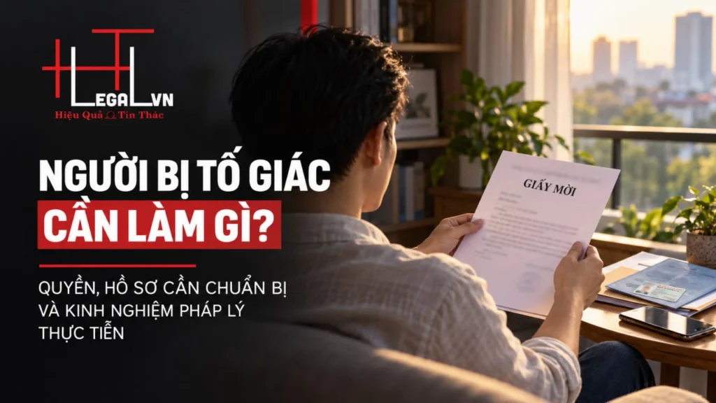 NGƯỜI BỊ TỐ GIÁC CẦN LÀM GÌ? QUYỀN, HỒ SƠ CẦN CHUẨN BỊ VÀ KINH NGHIỆM PHÁP LÝ THỰC TIỄN